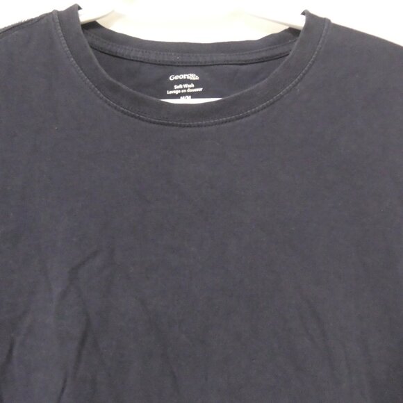 GEORGE - Soft Wash | medium | Navy Blue Short Sleeve Tee / T-Shirt - Picture 4 of 12